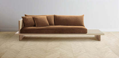 The Muir Arm on Left - Performance Velvet Cider Sofa