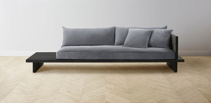 The Muir Arm on Right - Performance Velvet Lunar Sofa