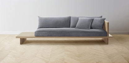 The Muir Arm on Right - Performance Velvet Lunar Sofa