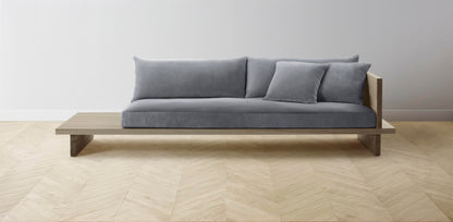 The Muir Arm on Right - Performance Velvet Lunar Sofa