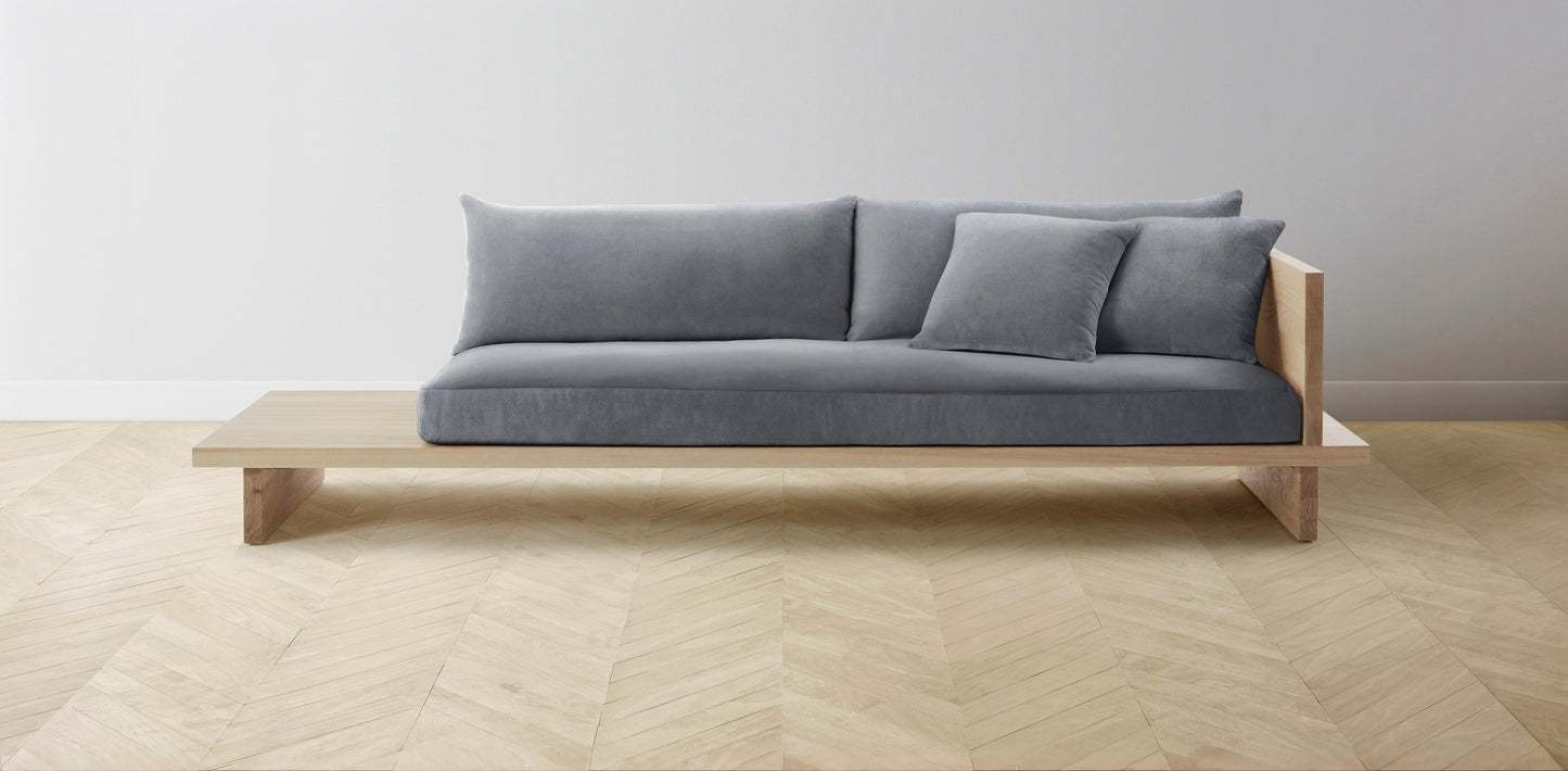 The Muir Arm on Right - Performance Velvet Lunar Sofa