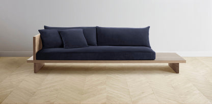 The Muir Arm on Left - Performance Velvet Midnight Sofa