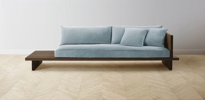 The Muir Arm on Right - Performance Velvet Sky Sofa