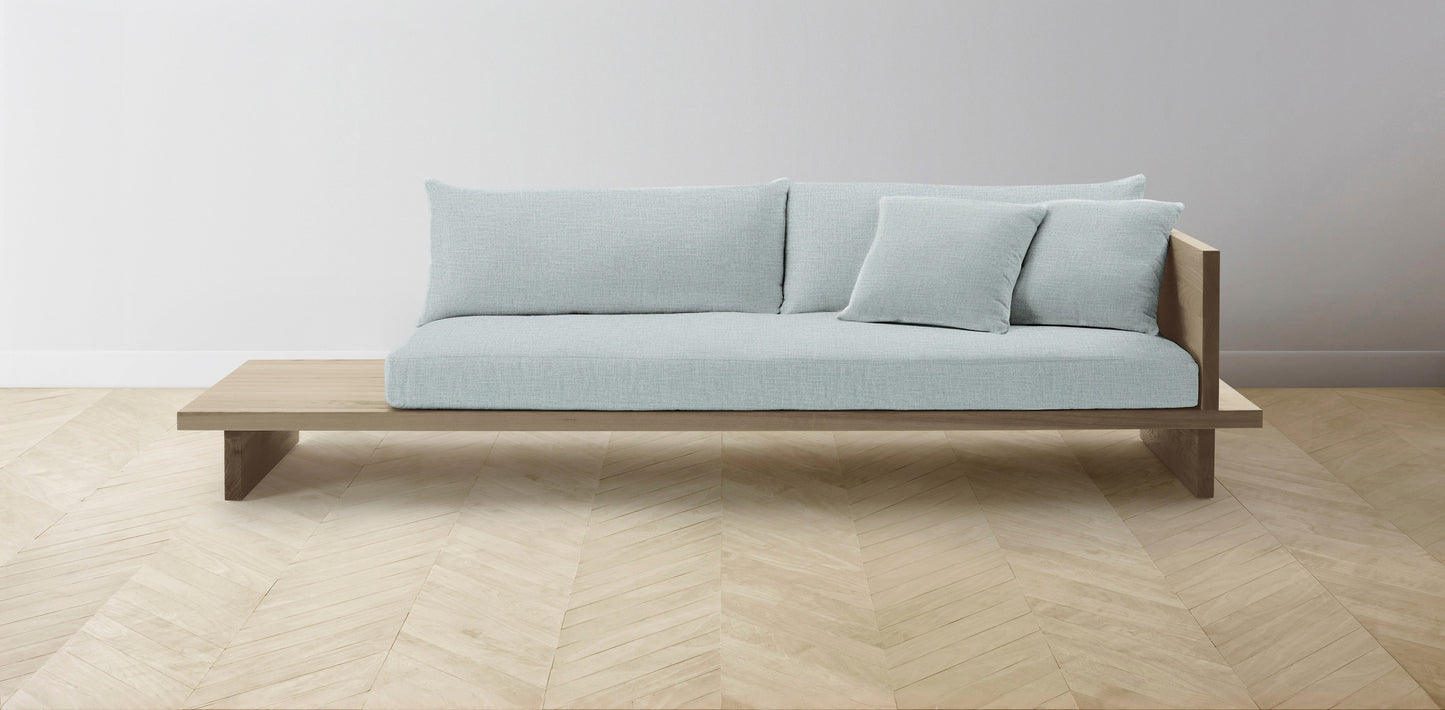 The Muir Arm on Right - Performance Woven Chenille Rain Sofa