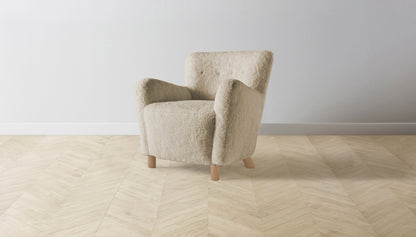 The Perry  - Shearling Toffee Chair