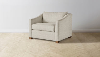 The Sullivan  - Performance Stonewashed Linen Dew Chair and a Half