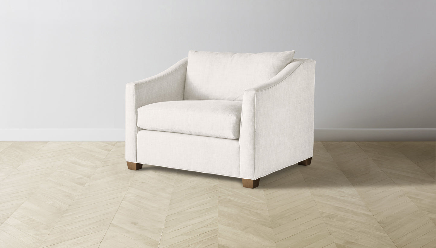 The Sullivan  - Performance Textured Tweed Snow Chair and a Half