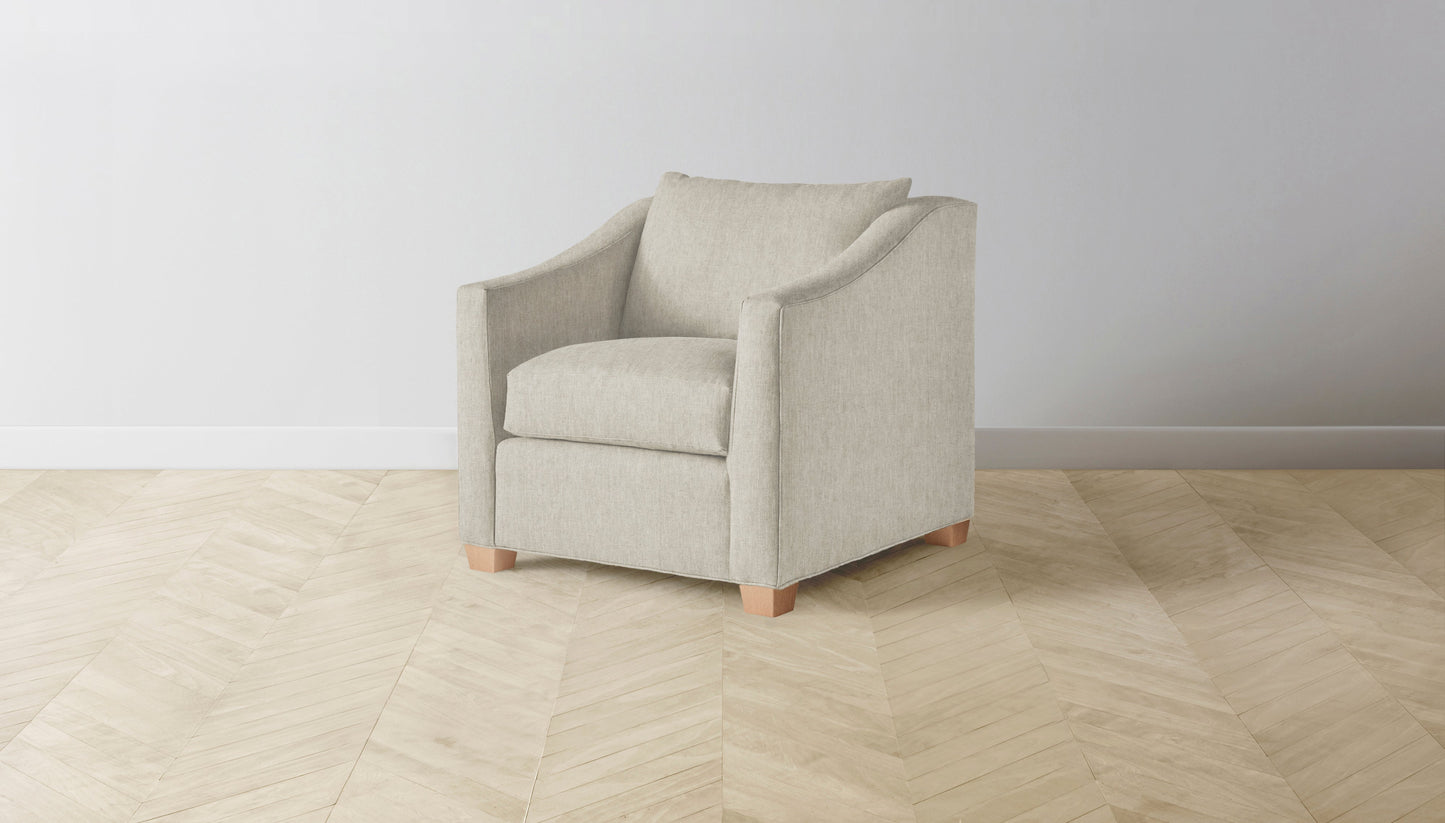 The Sullivan  - Performance Stonewashed Linen Dew Chair