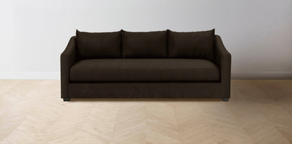 The Sullivan  - Nubuck Leather Espresso Sofa