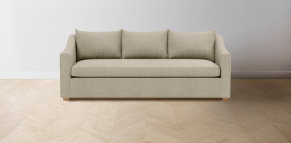 The Sullivan  - Performance Stonewashed Linen Clamshell Sofa