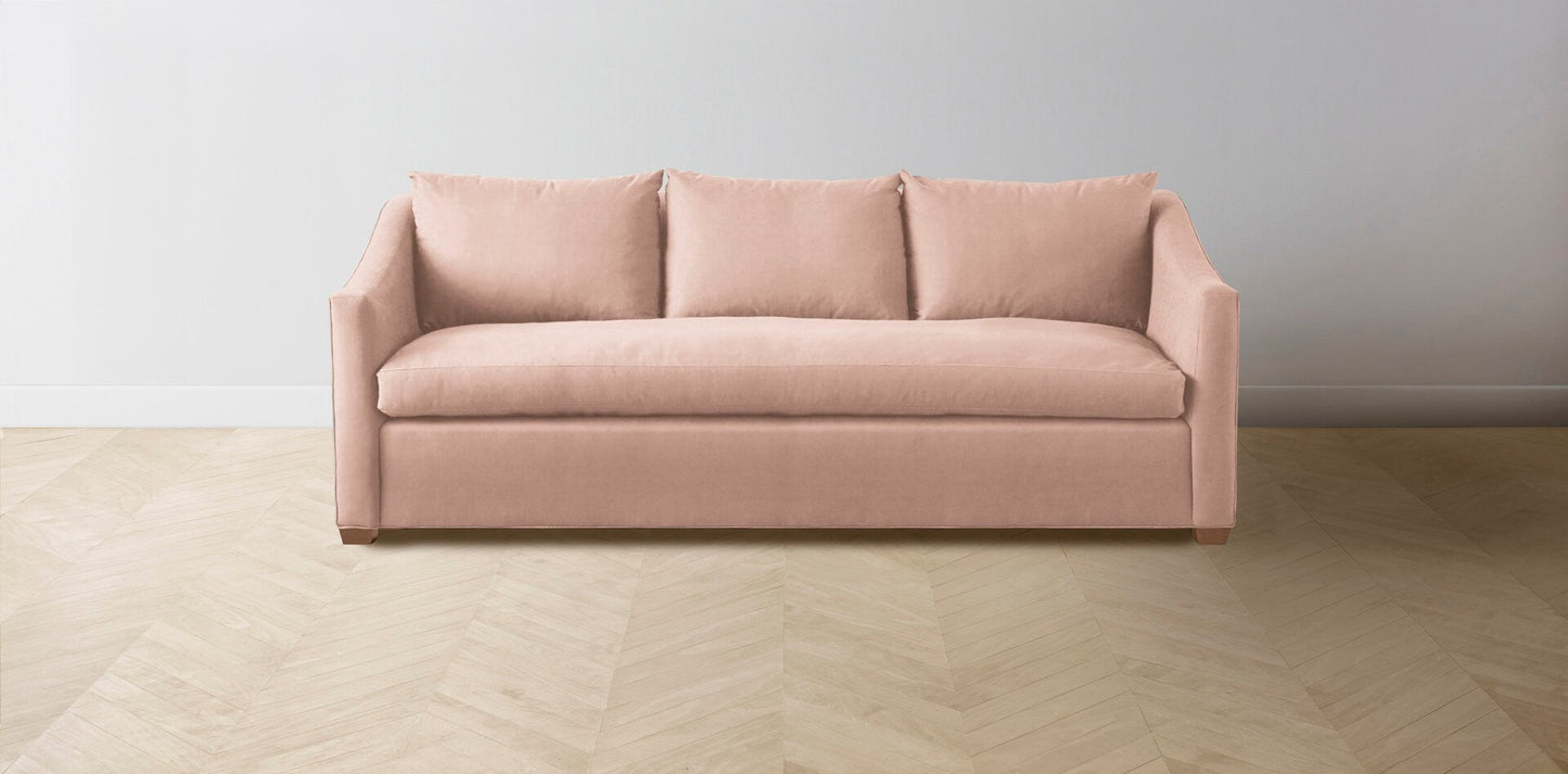 The Sullivan  - Performance Velvet Dusty Rose Sofa