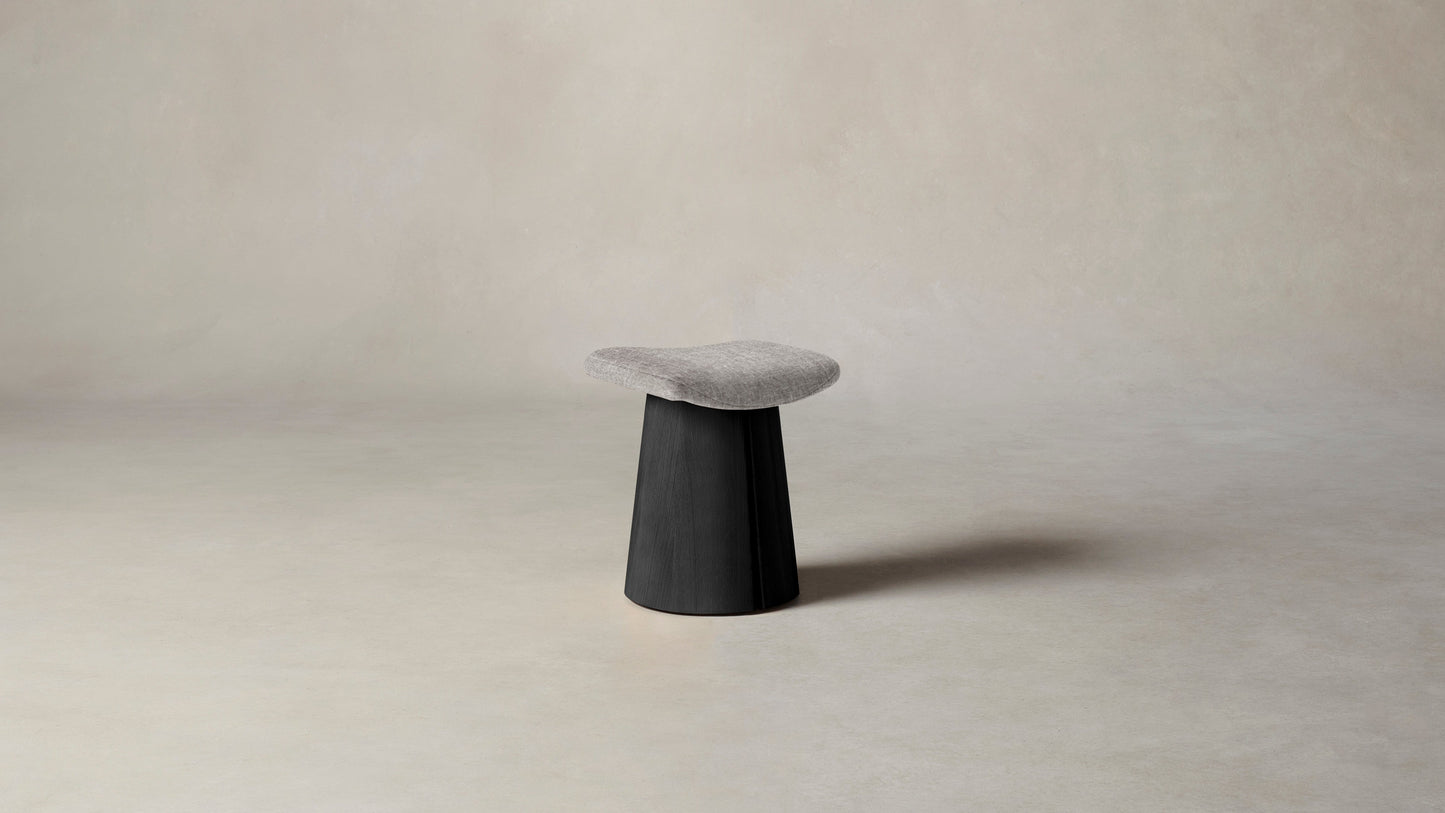 The Weston  - Belgian Linen Agate Accent Stool