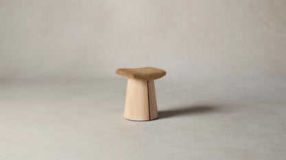 The Weston  - Belgian Linen Chai Accent Stool