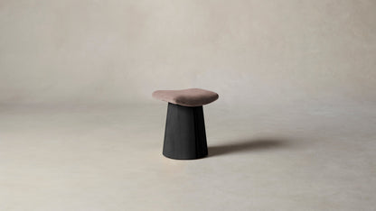 The Weston  - Mohair Peony Accent Stool