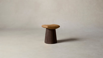 The Weston  - Nubuck Leather Saddle Accent Stool