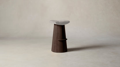 The Weston  - Belgian Linen Agate Bar and Counter Stool