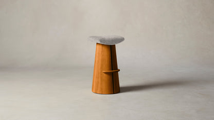 The Weston  - Belgian Linen Agate Bar and Counter Stool