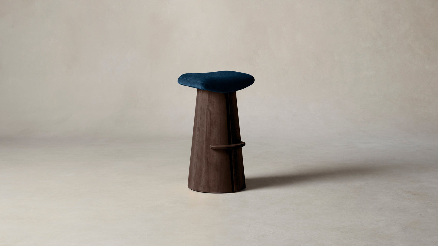 The Weston  - Mohair Admiral Bar and Counter Stool