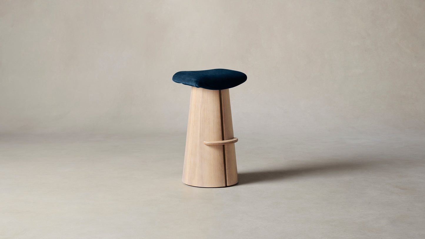 The Weston  - Mohair Admiral Bar and Counter Stool