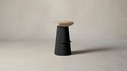 The Weston  - Mohair Almond Bar and Counter Stool