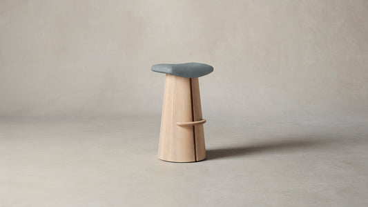 The Weston  - Nubuck Leather Tide Bar and Counter Stool