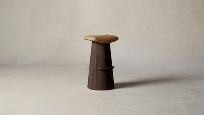 The Weston  - Pebbled Leather Latte Bar and Counter Stool