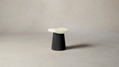 The Weston  - Pebbled Leather Swan Stool